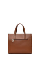 Women's Tan Long Strap Printed Classic Shoulder Bag | Derimod