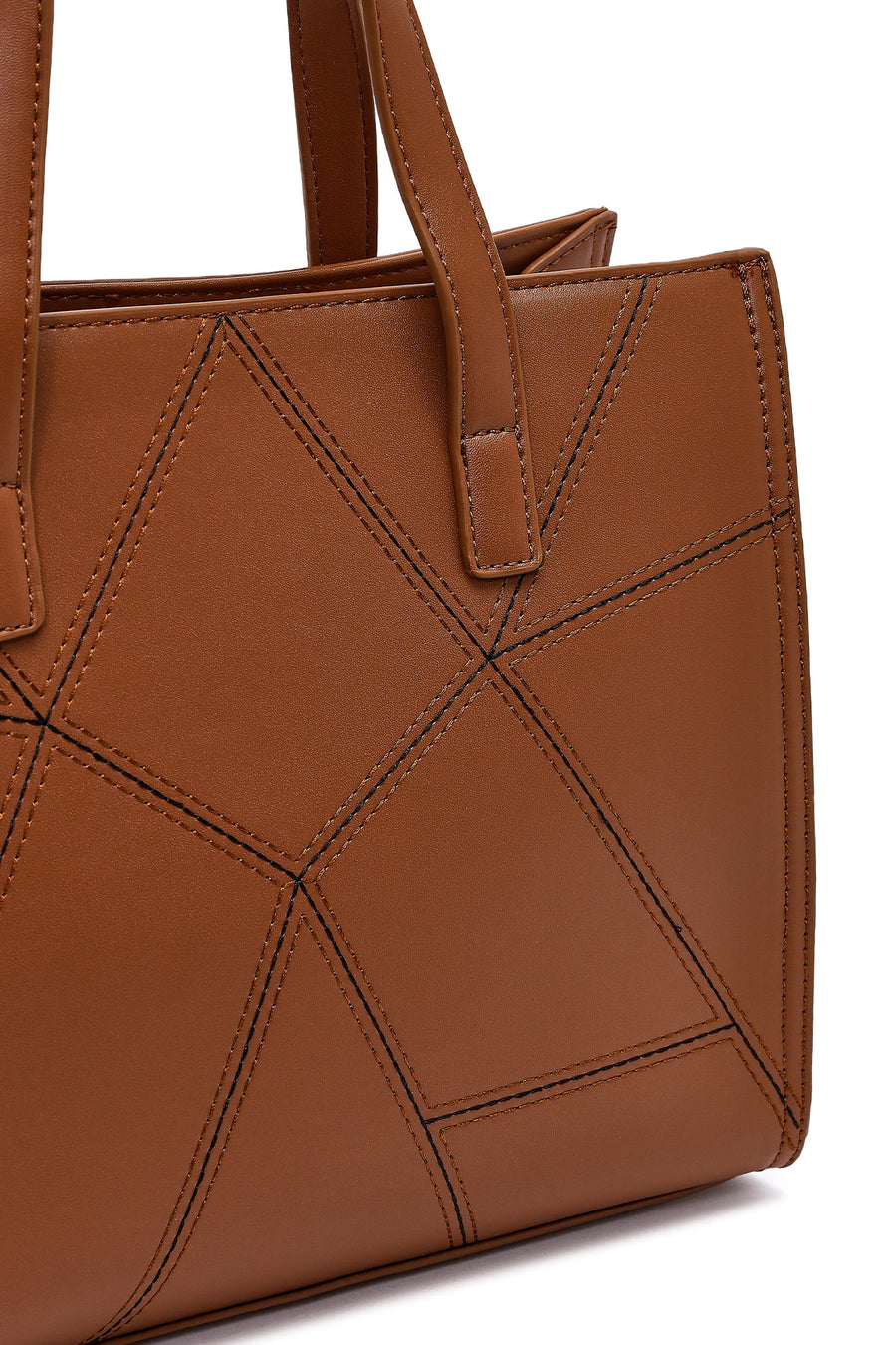 Women's Tan Long Strap Printed Classic Shoulder Bag