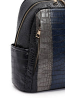 Women's Black Patterned Backpack | Derimod