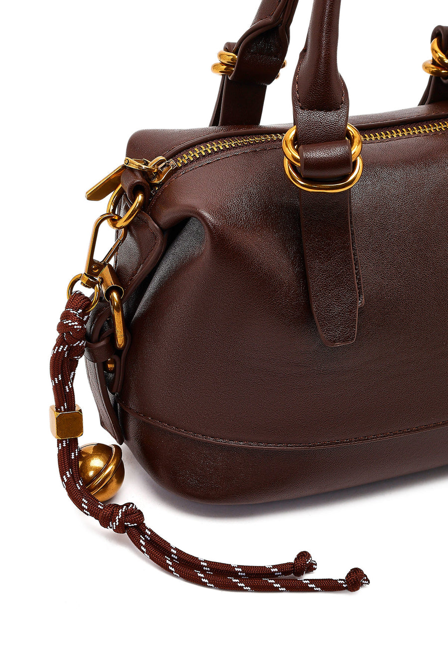 Women's Brown Long Strap Mini Shoulder Bag
