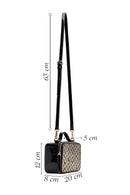 Women's Black Long Strap Patent Leather Mini Shoulder Bag | Derimod