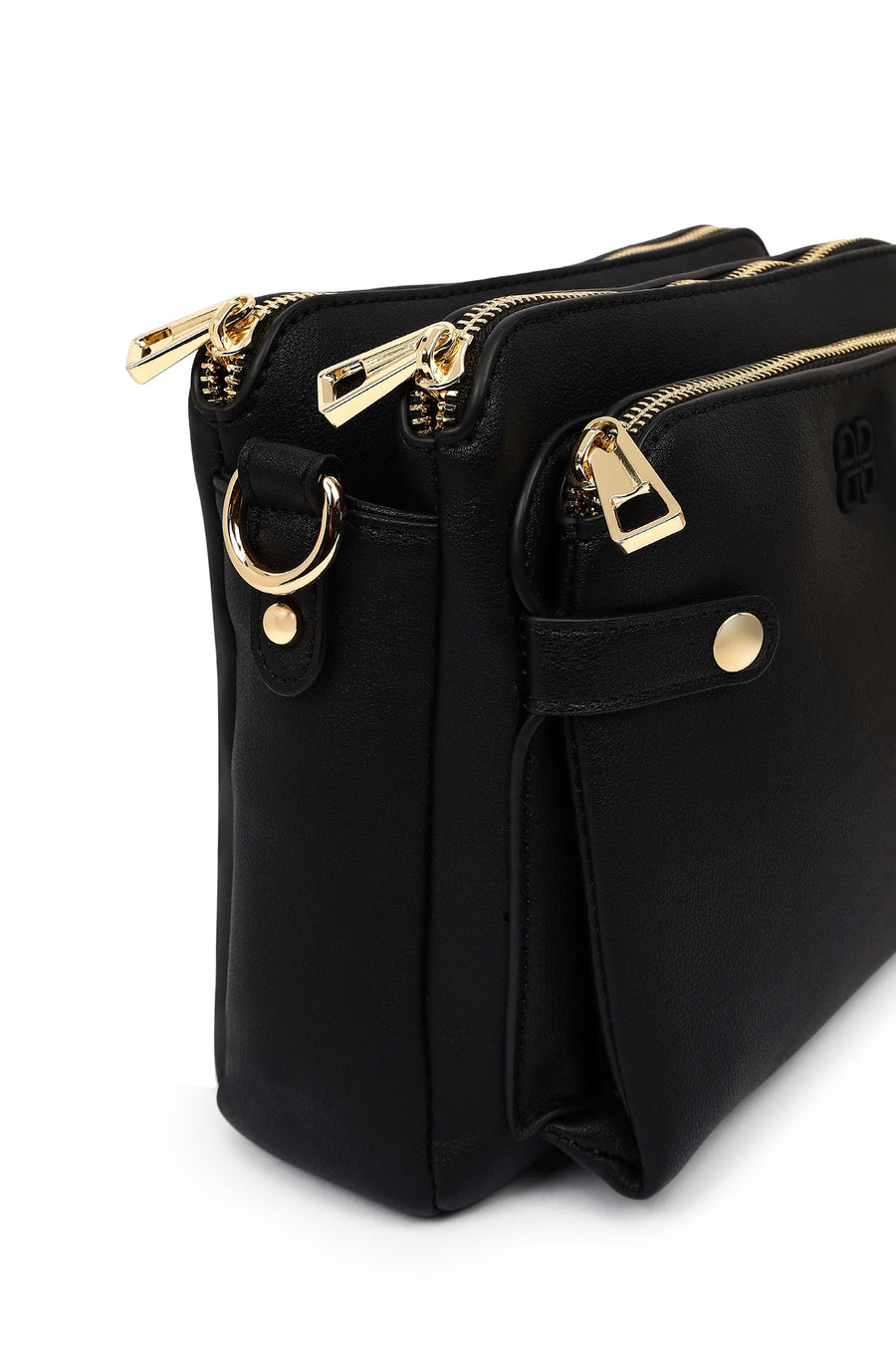 Women's Black Long Strap Crossbody Bag