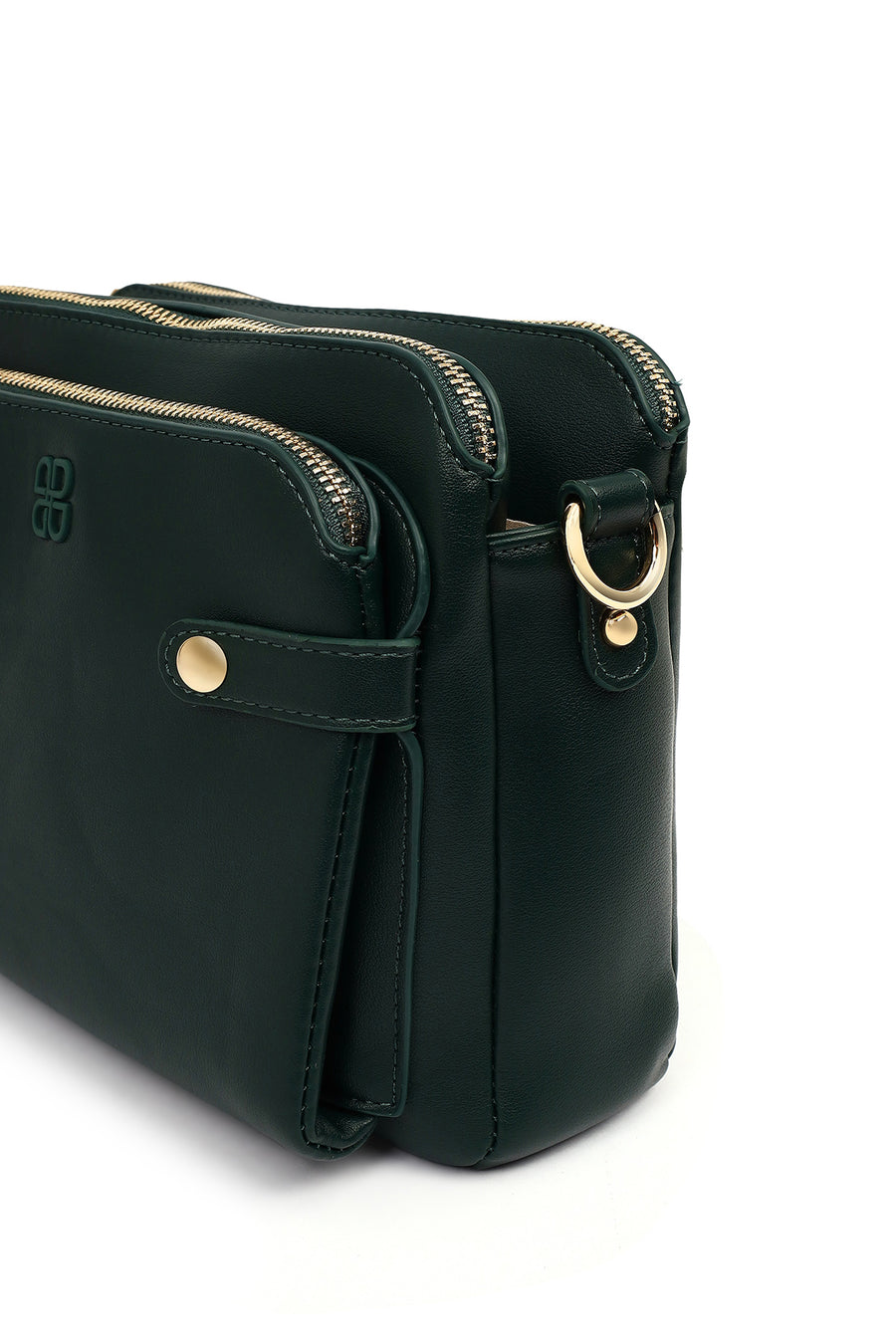 Women's Green Long Strap Crossbody Bag