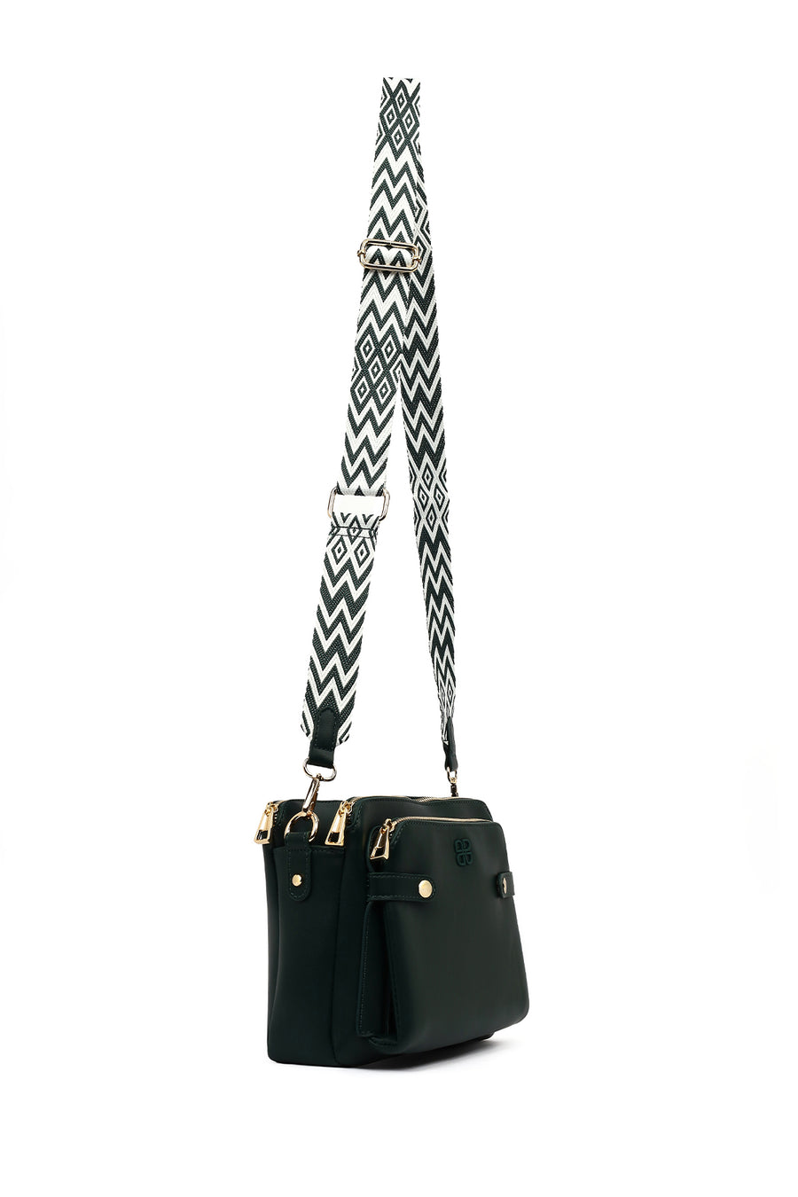 Women's Green Long Strap Crossbody Bag