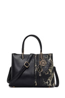 Women's Black Printed Long Strap Shoulder Bag | Derimod