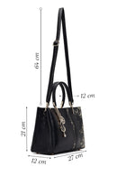 Women's Black Printed Long Strap Shoulder Bag | Derimod