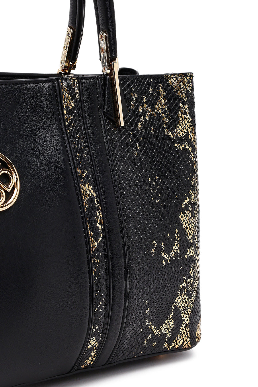 Women's Black Printed Long Strap Shoulder Bag