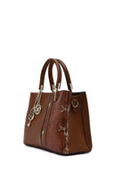 Women's Brown Printed Long Strap Shoulder Bag | Derimod