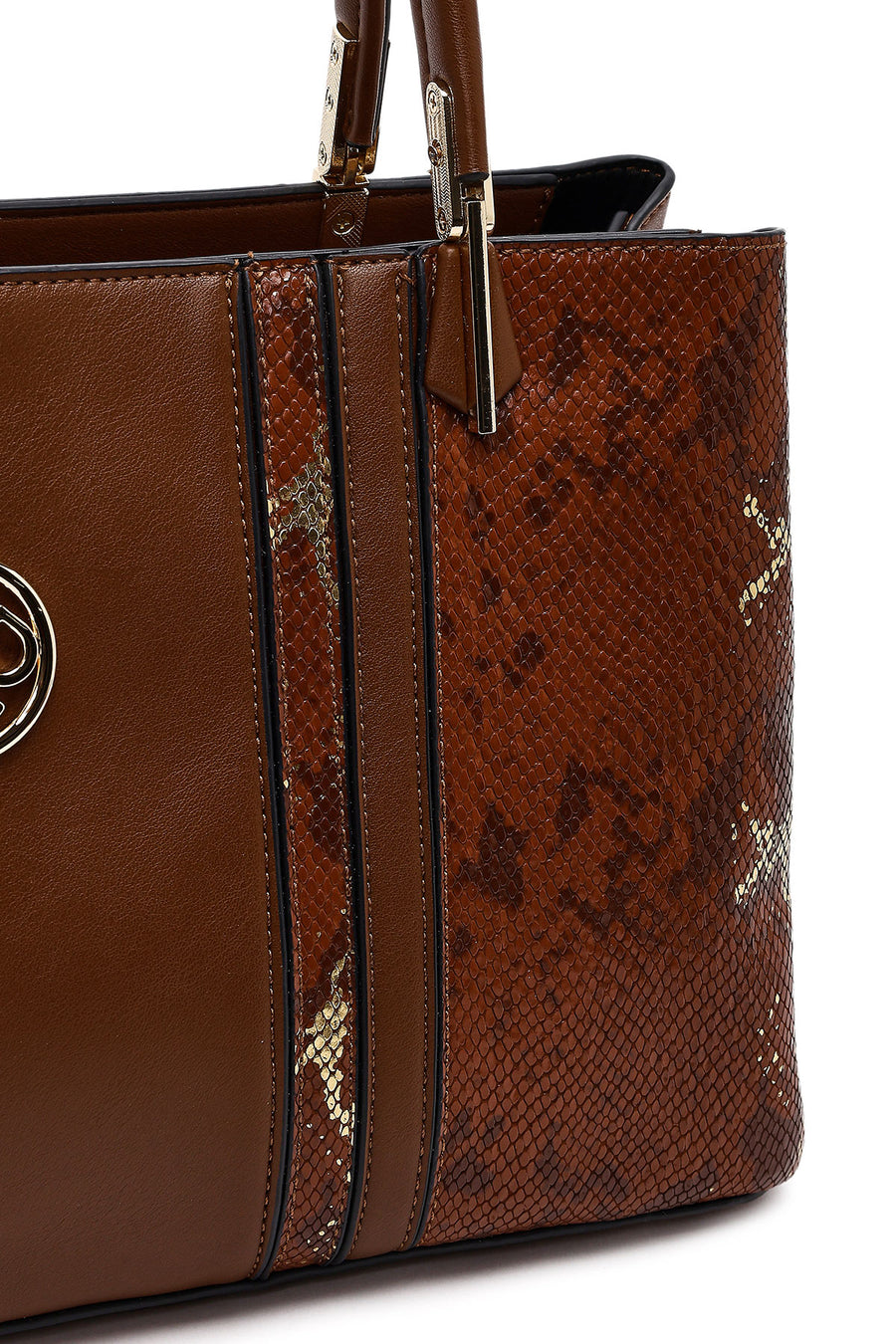 Women's Brown Printed Long Strap Shoulder Bag