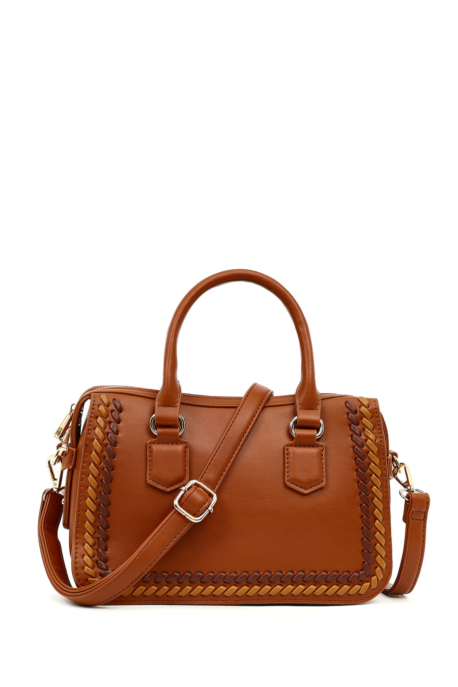 Women's Tan Long Strap Knitted Detail Shoulder Bag 25WBD267018 | Derimod