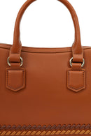 Women's Tan Long Strap Knitted Detail Shoulder Bag | Derimod