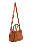 Women's Tan Long Strap Knitted Detail Shoulder Bag | Derimod