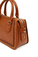 Women's Tan Long Strap Knitted Detail Shoulder Bag | Derimod