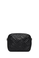 Women's Black Long Strapped Quilted Crossbody Bag | Derimod