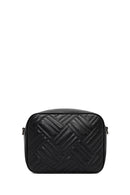 Women's Black Long Strapped Quilted Crossbody Bag | Derimod