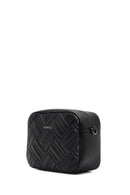 Women's Black Long Strapped Quilted Crossbody Bag | Derimod