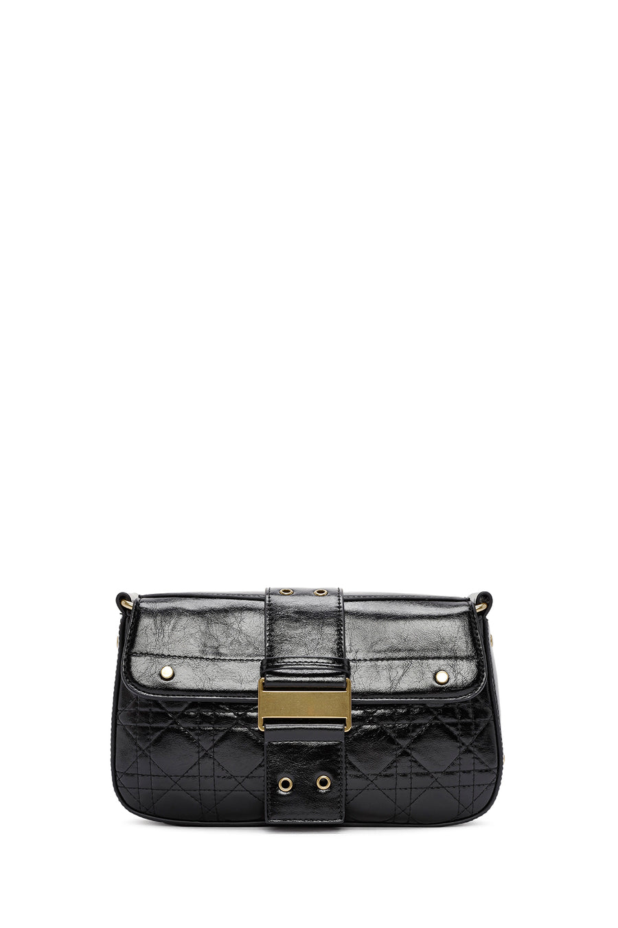Women's Black Long Strap Shoulder Bag