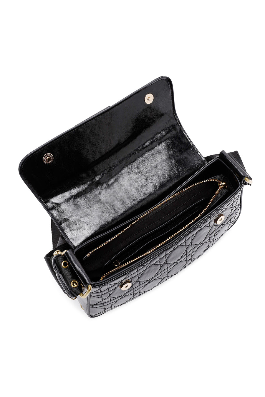 Women's Black Long Strap Shoulder Bag