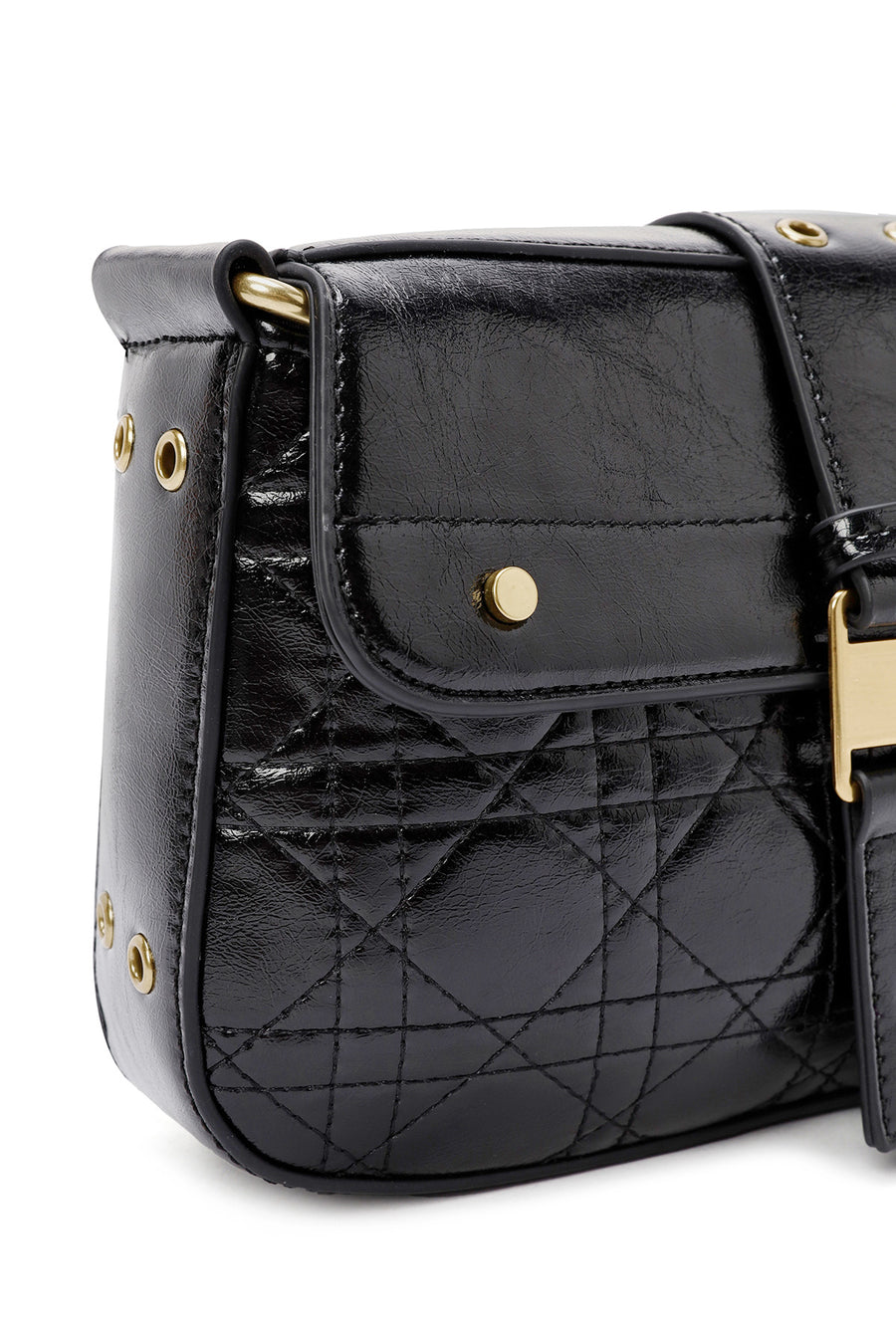 Women's Black Long Strap Shoulder Bag
