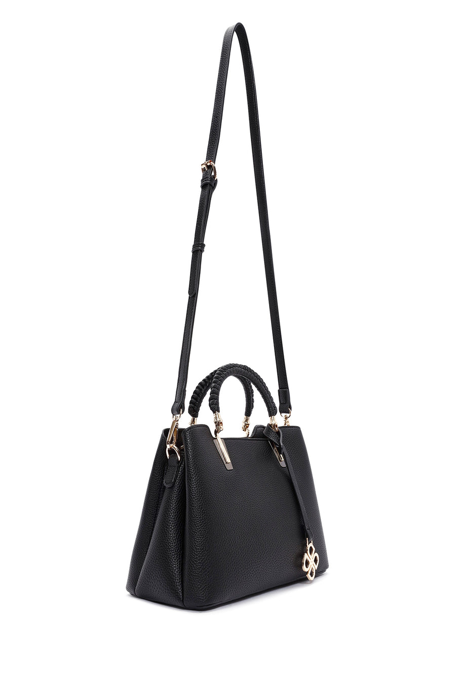 Women's Black Long Strap Shoulder Bag