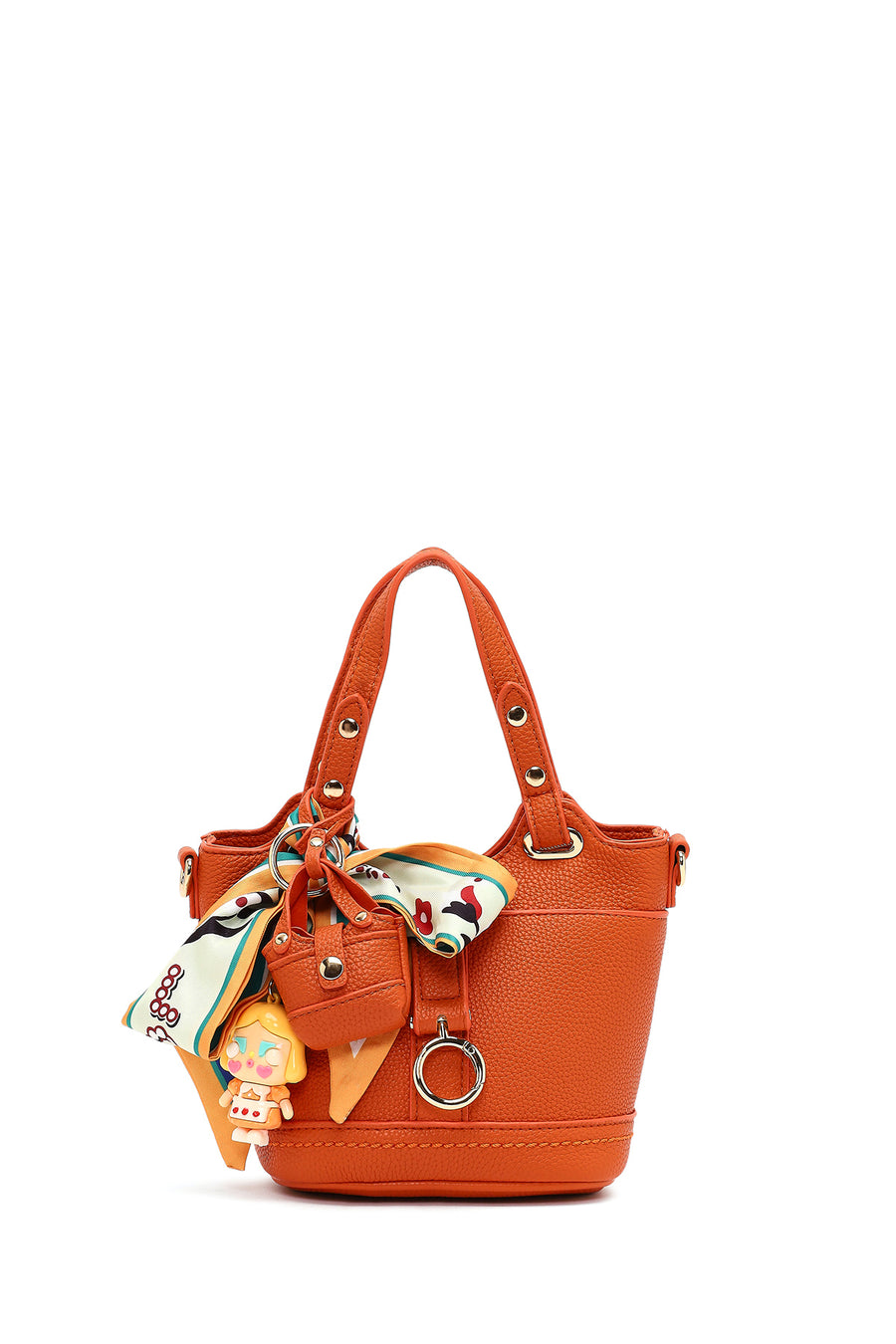 Women's Orange Long Strap Mini Shoulder Bag