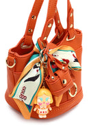 Women's Orange Long Strap Mini Shoulder Bag | Derimod
