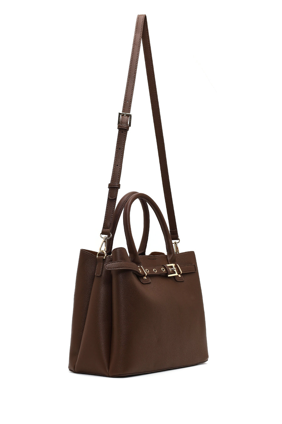 Women's Brown Long Strap Classic Shoulder Bag