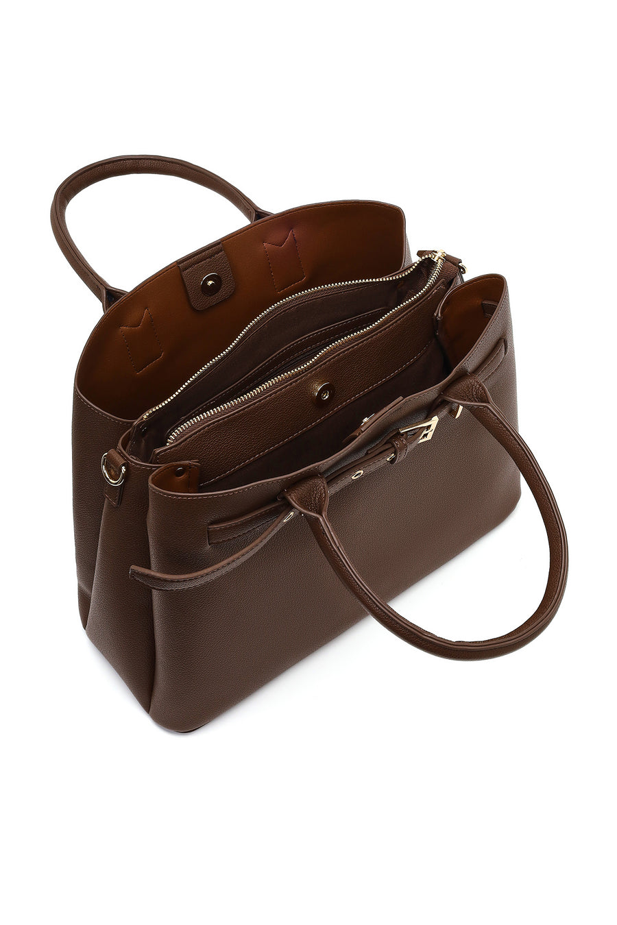 Women's Brown Long Strap Classic Shoulder Bag