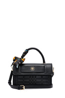 Woman Black Long Strap Printed Crossbody Bag | Derimod