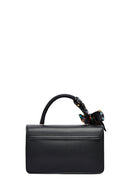 Woman Black Long Strap Printed Crossbody Bag | Derimod