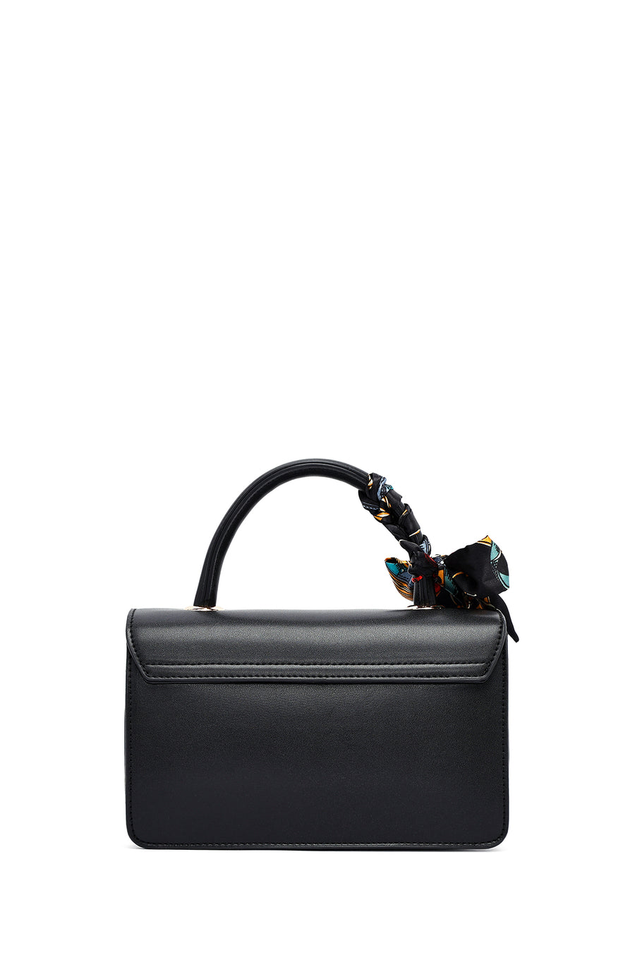 Woman Black Long Strap Printed Crossbody Bag