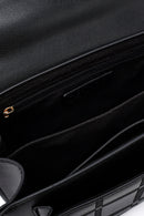 Woman Black Long Strap Printed Crossbody Bag | Derimod