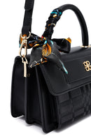 Woman Black Long Strap Printed Crossbody Bag | Derimod