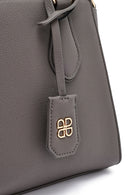 Woman Grey Long Strap Classic Shoulder Bag | Derimod