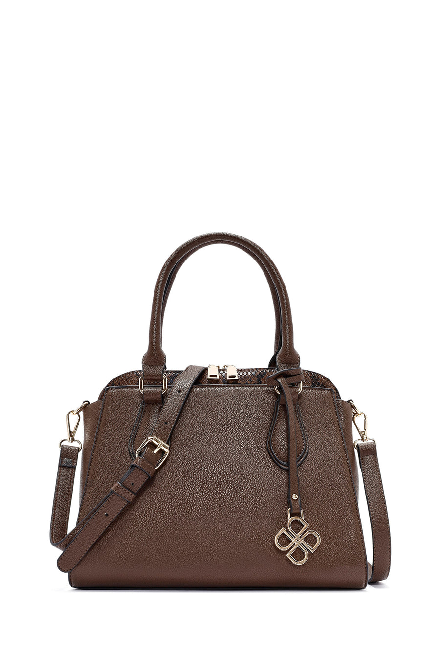 Women's Brown Long Strap Classic Shoulder Bag 25WBD284414 | Derimod