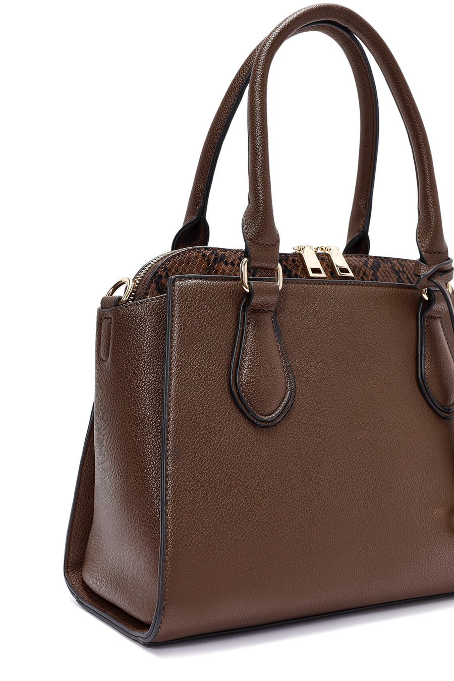 Women's Brown Long Strap Classic Shoulder Bag