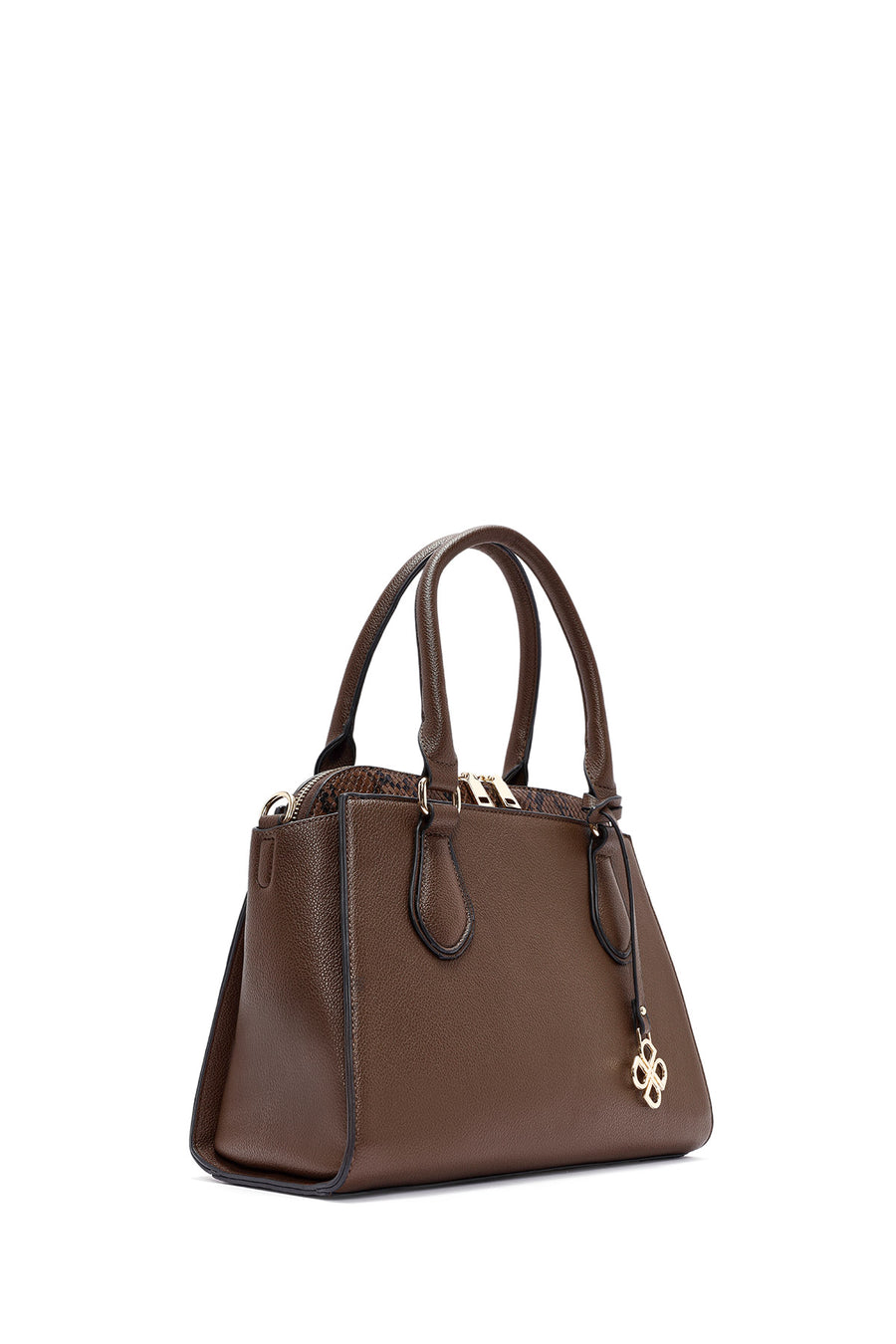 Women's Brown Long Strap Classic Shoulder Bag