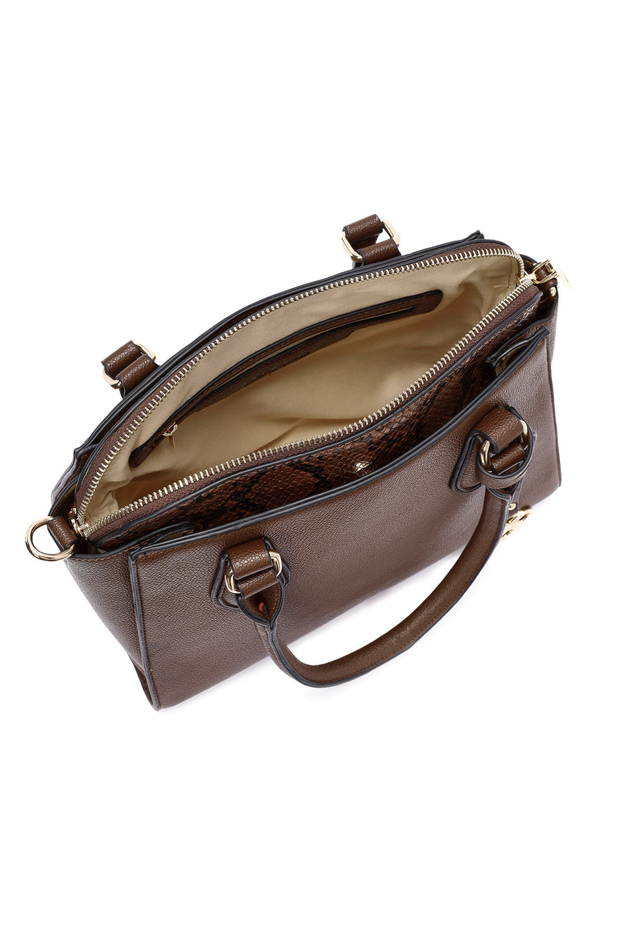 Women's Brown Long Strap Classic Shoulder Bag