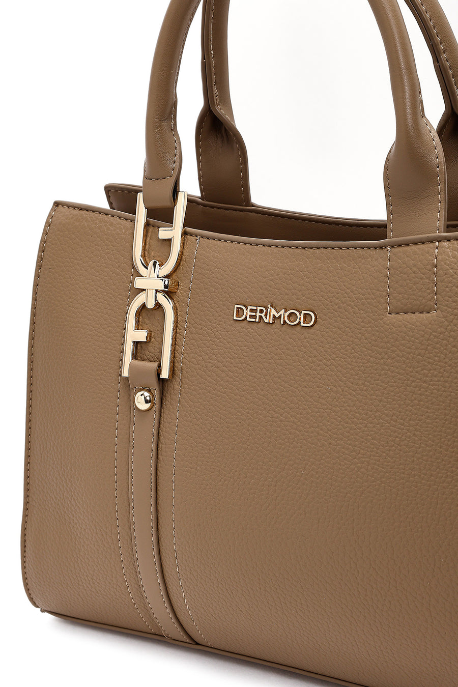 Women's Taupe Long Strap Classic Shoulder Bag