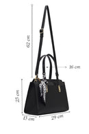 Women's Black Long Strapped Patterned Shoulder Bag | Derimod