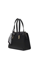 Women's Black Long Strapped Patterned Shoulder Bag | Derimod