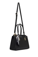 Women's Black Long Strapped Patterned Shoulder Bag | Derimod