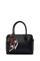 Women's Black Long Strapped Charm Classic Shoulder Bag | Derimod