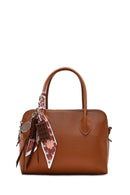 Women's Tan Long Strap Charm Classic Shoulder Bag | Derimod