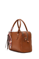 Women's Tan Long Strap Charm Classic Shoulder Bag | Derimod