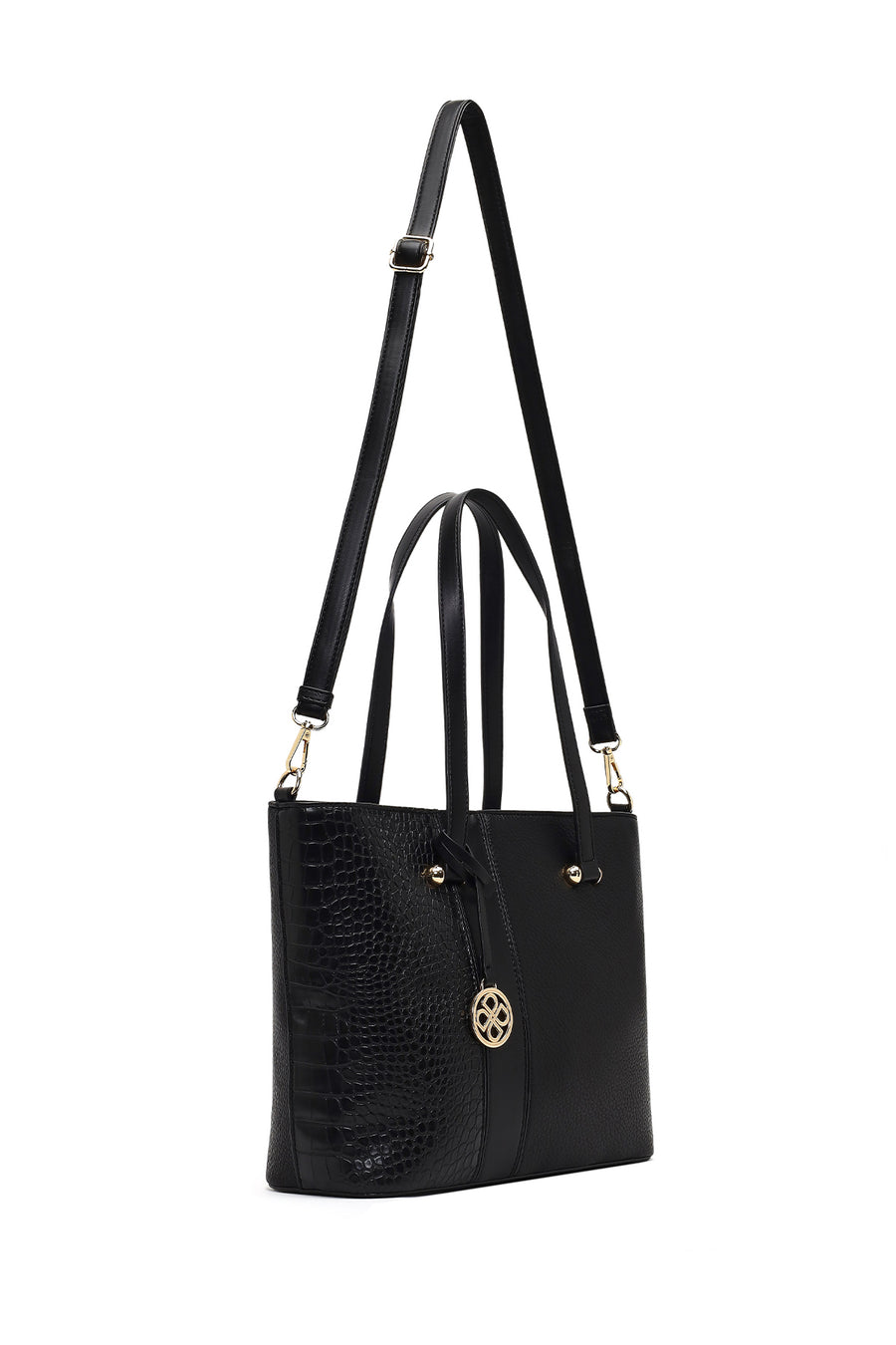 Women's Black Long Strap Shoulder Bag