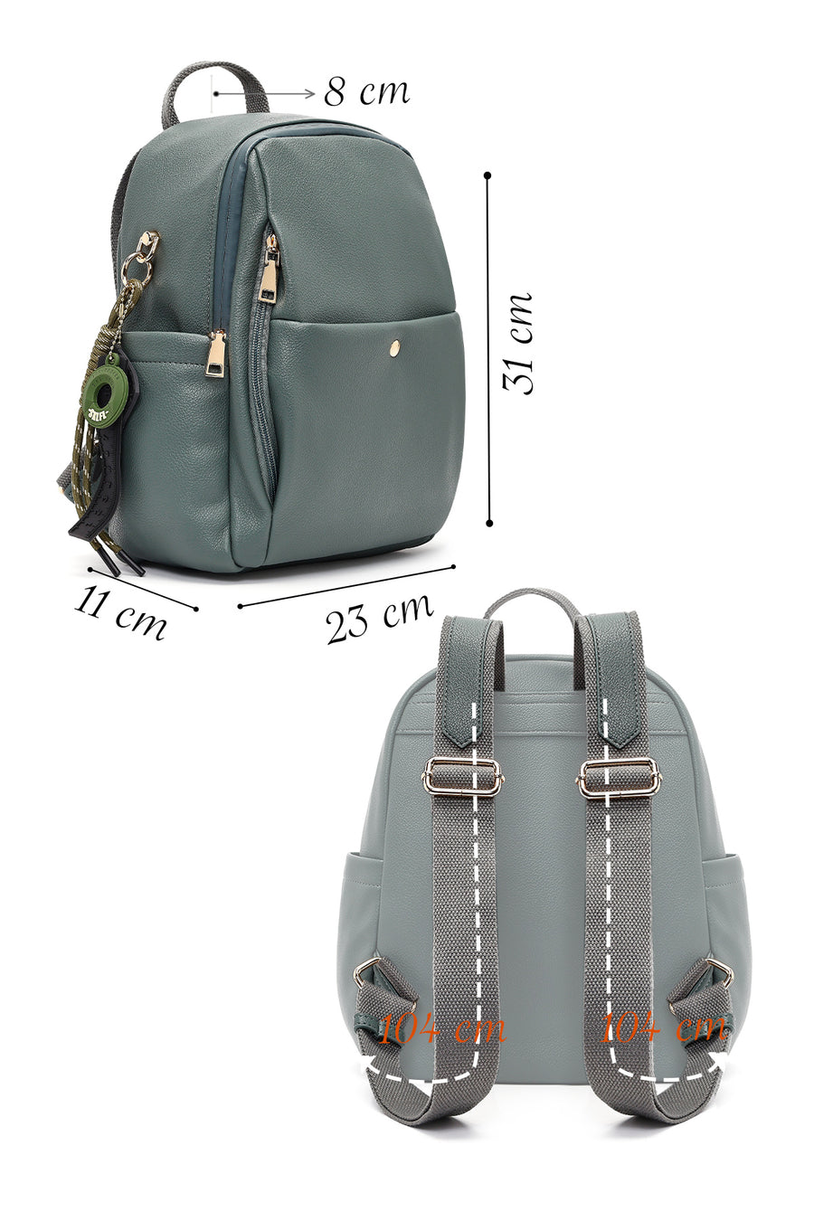 Women's Gray Backpack