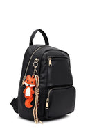 Women's Black Charm Backpack | Derimod