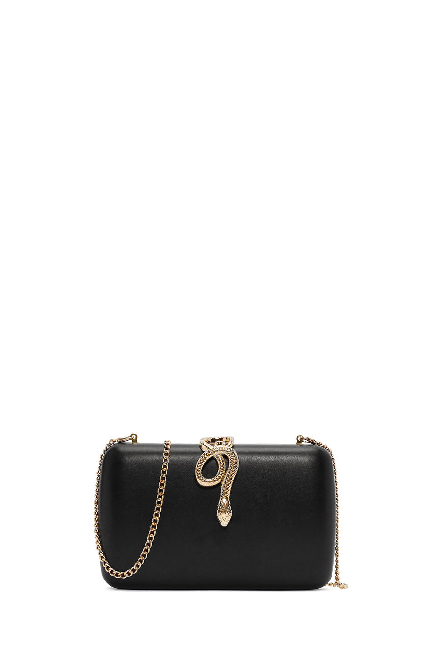 Women's Black Accessory Detailed Long Chain Strap Mini Evening Clutch Bag 25WBD295818 | Derimod