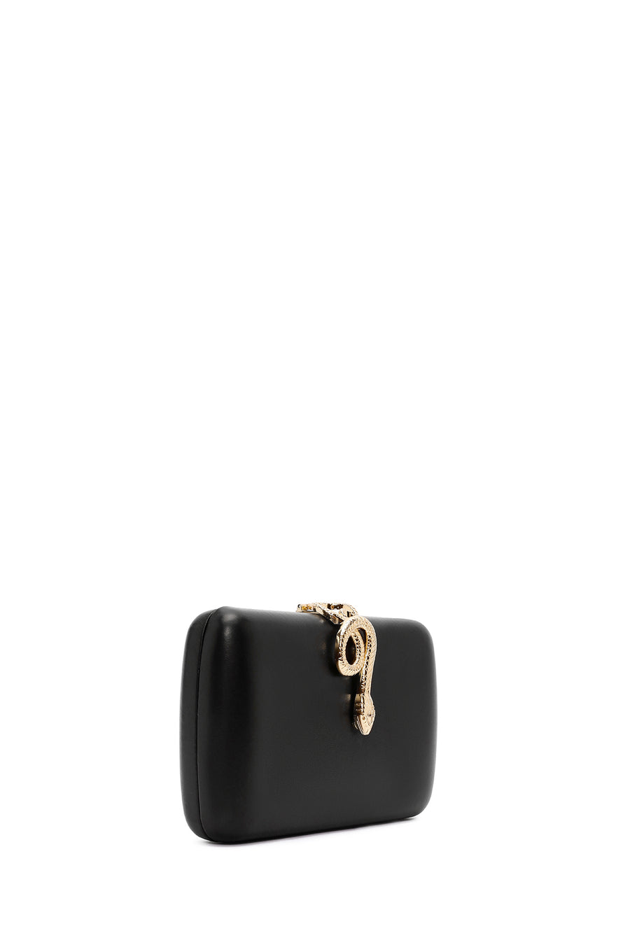 Women's Black Accessory Detailed Long Chain Strap Mini Evening Clutch Bag